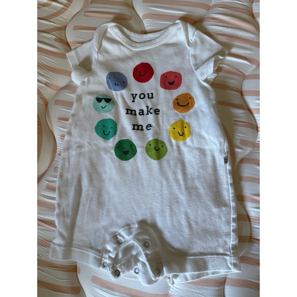 GAP Baby Romper with Multicolor Stripes